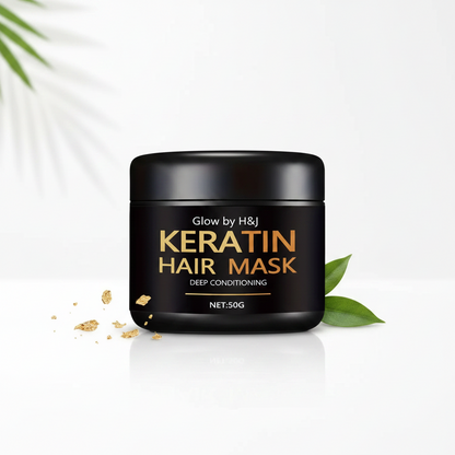 Glow by H&J Keratin Hair Mask – Deep Conditioning Treatment for Damaged Hair